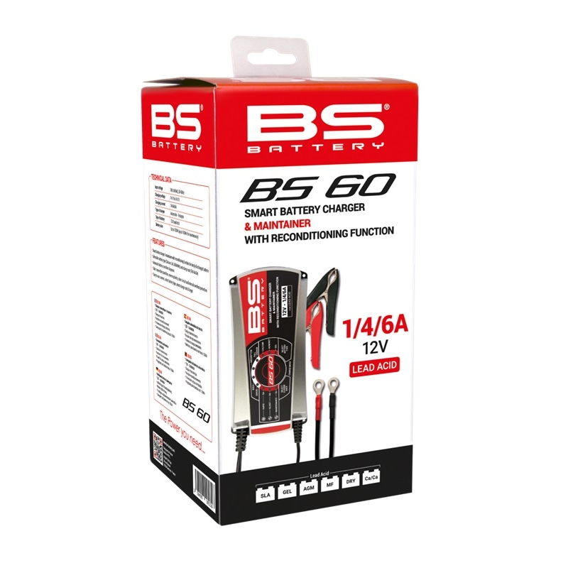 Nabíjačka akumulátorov BS-BATTERY PRO SMART 12V 1/4/6A