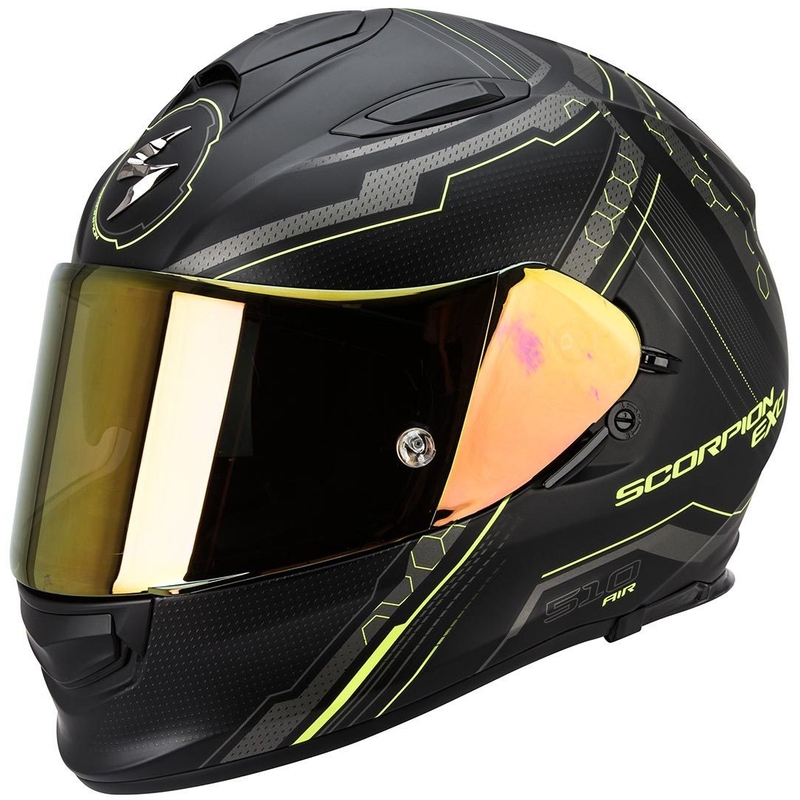 Integrálna prilba na motorku Scorpion EXO-510 Air Sync čierna matná-fluo žltá