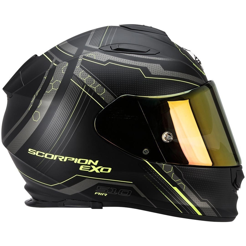 Integrálna prilba na motorku Scorpion EXO-510 Air Sync čierna matná-fluo žltá