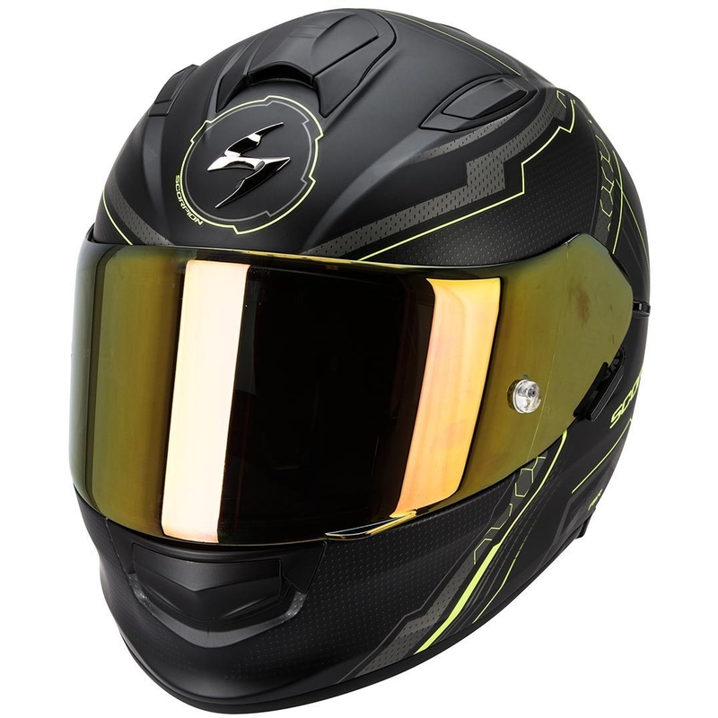 Integrálna prilba na motorku Scorpion EXO-510 Air Sync čierna matná-fluo žltá