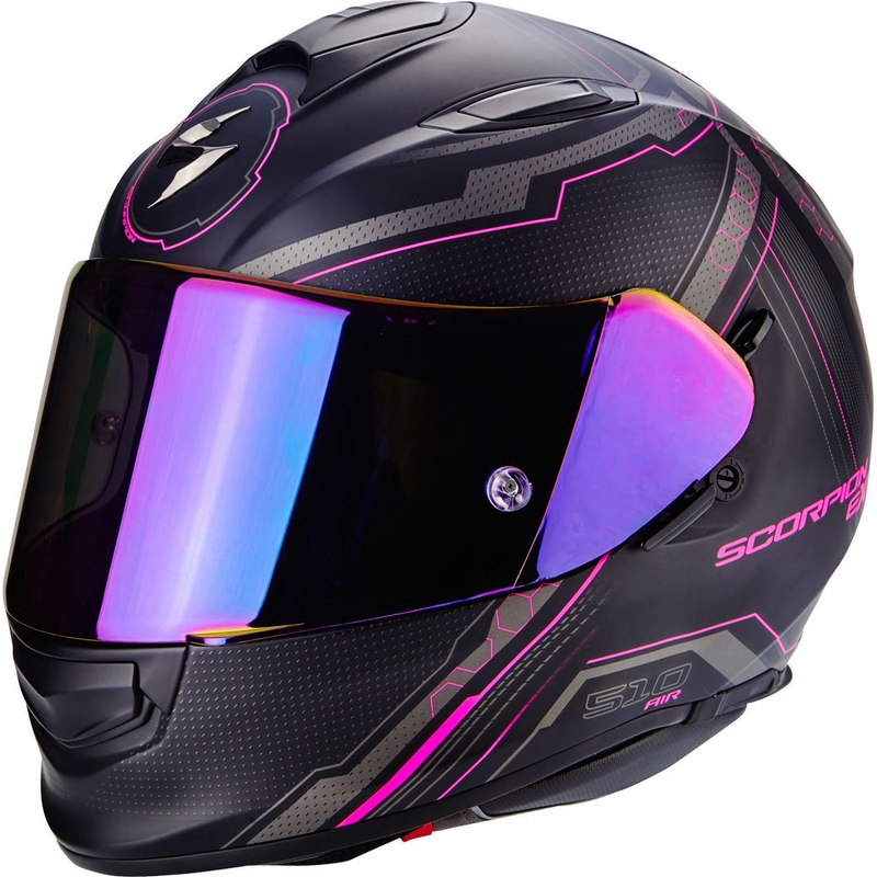 Integrálna prilba na motocykel Scorpion EXO-510 Air Sync čierna matná-ružová