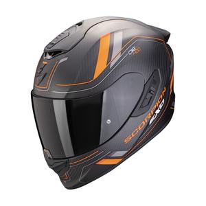Integrálna prilba na motocykel Scorpion EXO-1400 EVO II CARBON AIR MIRAGE matná čierno-oranžová