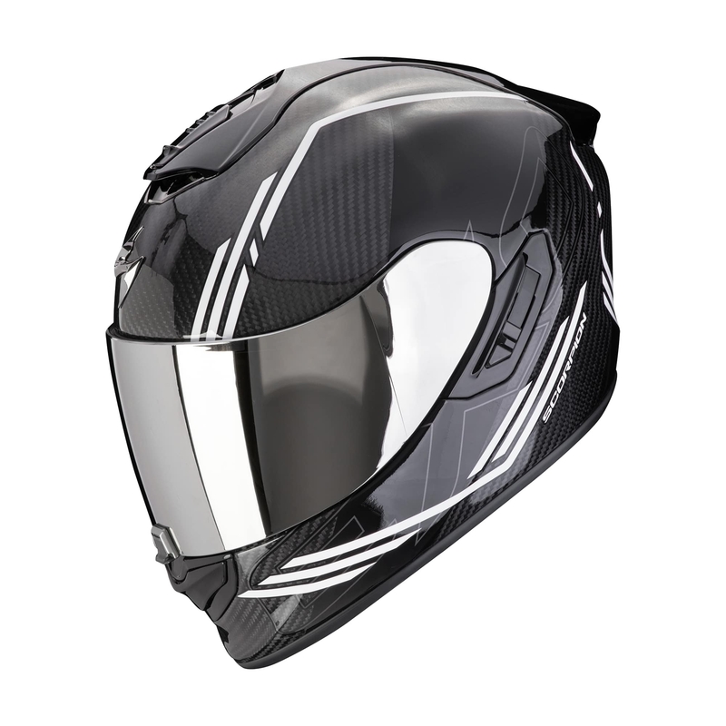 Integrálna prilba na motocykel Scorpion EXO-1400 EVO II CARBON AIR REIKA čierno-biela