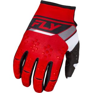 Motokrosové rukavice FLY Racing Kinetix Prix 2024 červeno-šedo-biele