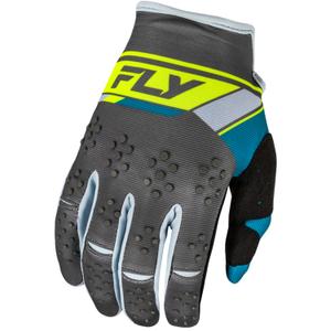 Motokrosové rukavice FLY Racing Kinetix Prix 2024 šedo-fluo žlté