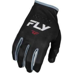 Motokrosové rukavice FLY Racing Lite 2024 čierno-bielo-červené