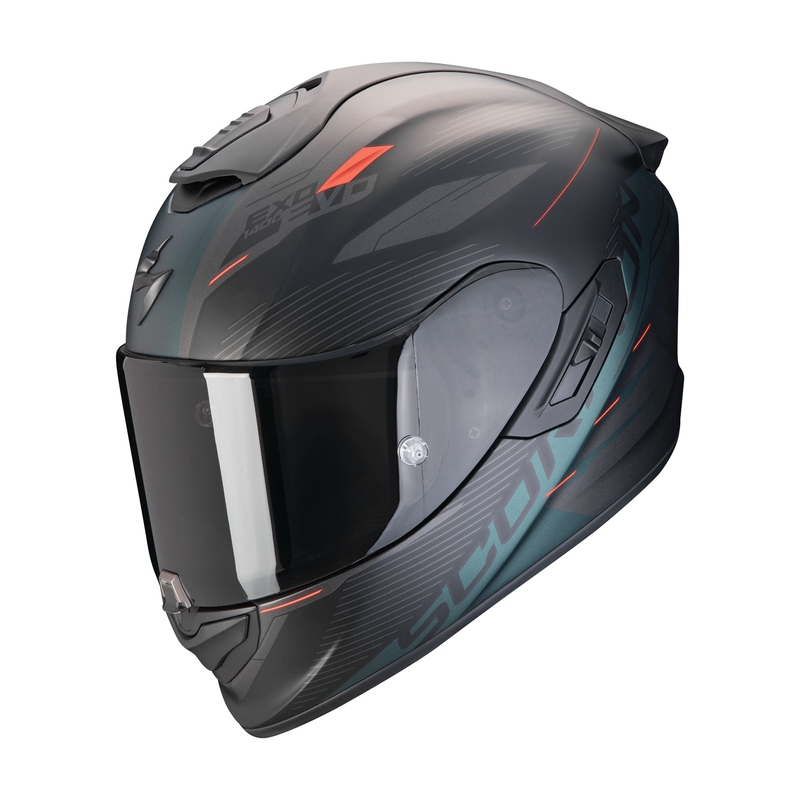 Integrálna prilba na motocykel Scorpion EXO-1400 EVO II AIR LUMA matná čierno-zelená výpredaj