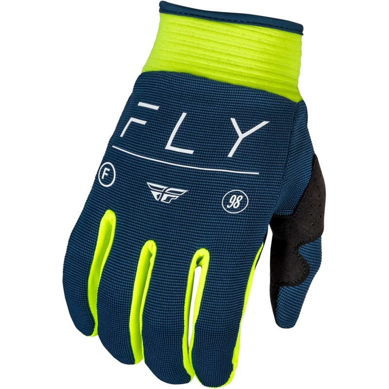 Motokrosové rukavice FLY Racing F-16 2024 modro-fluorescenčno žlto-biele