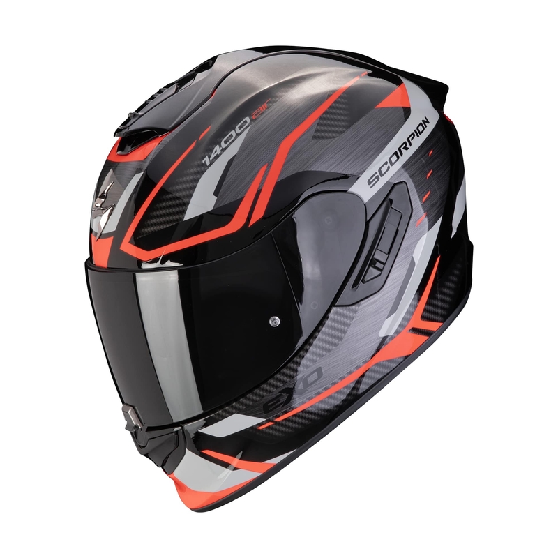 Integrálna helma na motocykel Scorpion EXO-1400 EVO II AIR ACCORD sivo-červená výpredaj