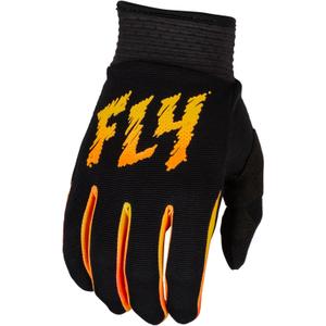 Detské motokrosové rukavice FLY Racing F-16 2024 čierno-žlto-oranžové