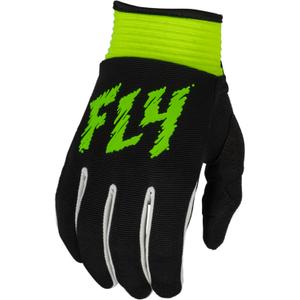 Detské motokrosové rukavice FLY Racing F-16 2024 čierno-fluo zelené