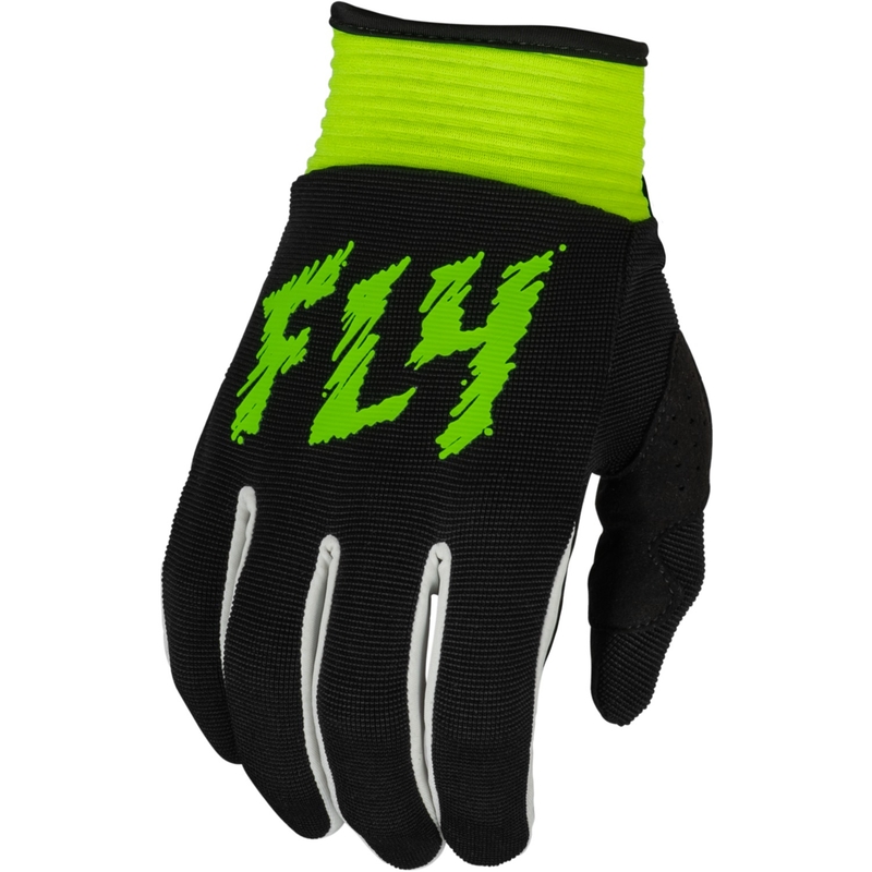 Detské motokrosové rukavice FLY Racing F-16 2024 čierno-fluorescenčno zelené