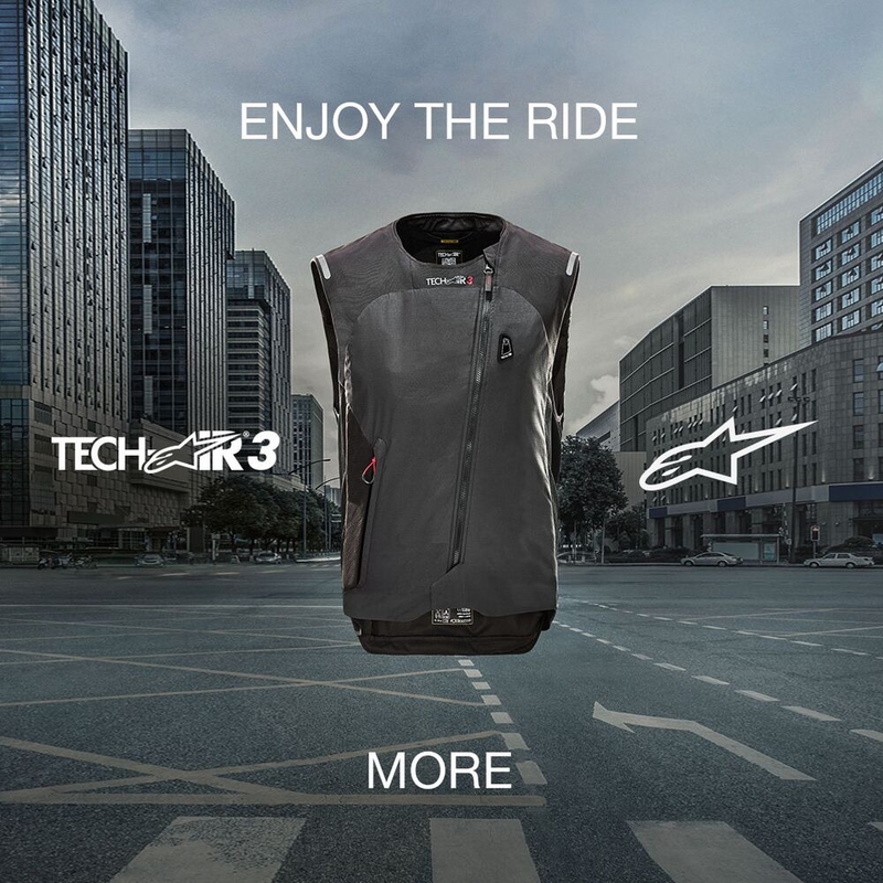 Airbagová vesta Alpinestars TECH-AIR®3 system čierno-tmavo šedá