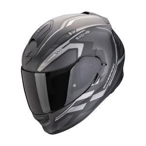 Integrálna helma na motorku Scorpion EXO-491 KRIPTA matná čierno-strieborná