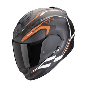 Integrálna helma na motorku Scorpion EXO-491 KRIPTA matná čierno-oranžovo-biela
