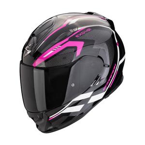 Integrálna helma na motorku Scorpion EXO-491 KRIPTA čierno-ružovo-biela