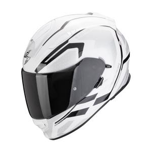 Integrálna helma na motorku Scorpion EXO-491 KRIPTA bielo-čierna