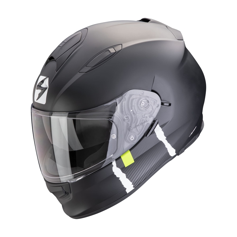Integrálna helma na motorku Scorpion EXO-491 CODE matná čierno-strieborná výpredaj