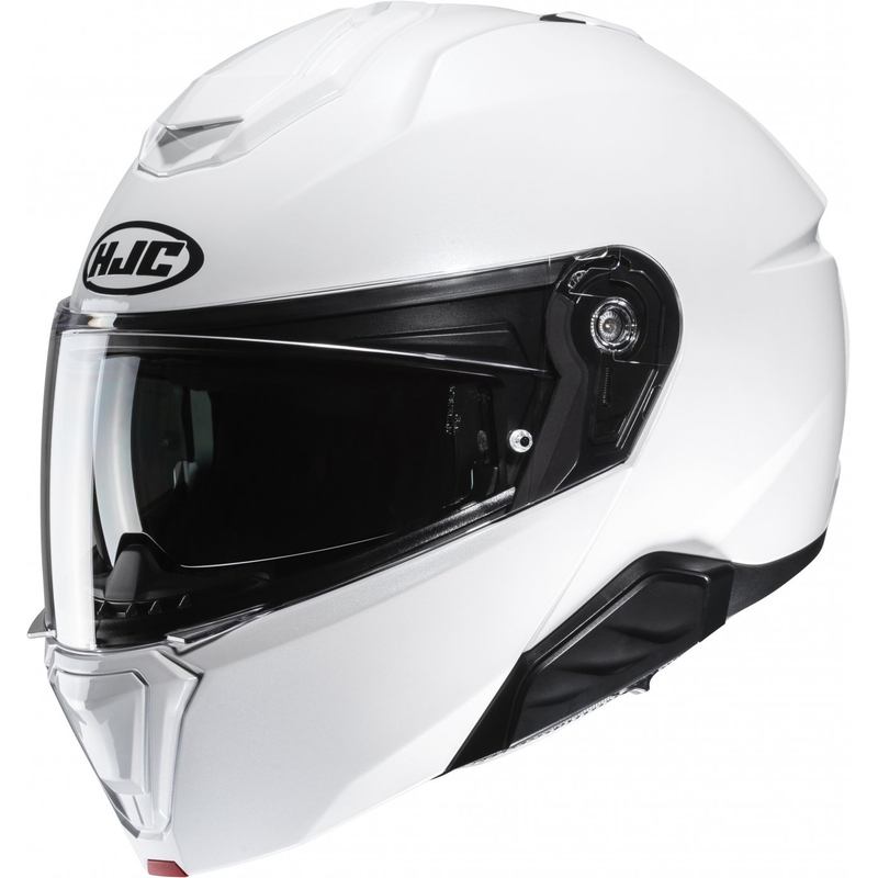 Odklápacia prilba na motocykel HJC i91 Solid perleťovo biela