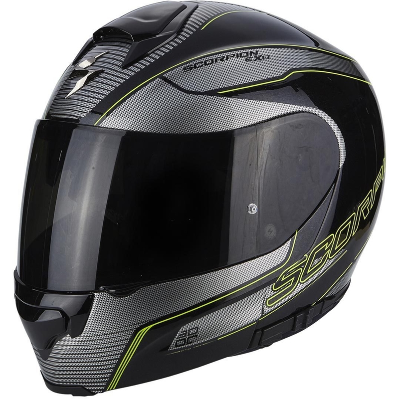 Moto prilba odklápacia Scorpion EXO-3000 Stroll čierno-fluorescenčno-žltá výpredaj