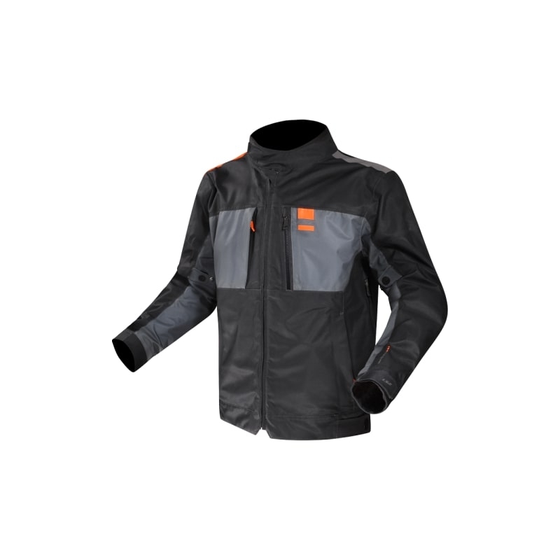 Bunda na motocykel LS2 TITANIUM modro-oranžová