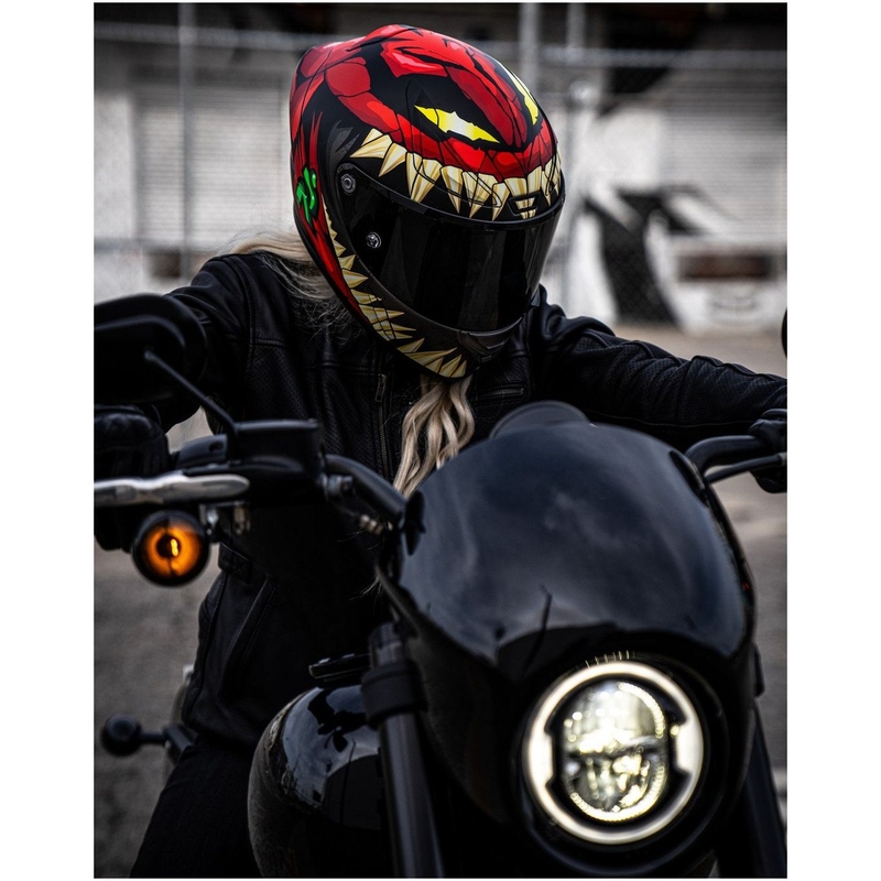 Integrálna prilba na motocykel HJC RPHA 1 Toxin Marvel MC1SF červeno-šedo-zelená výpredaj