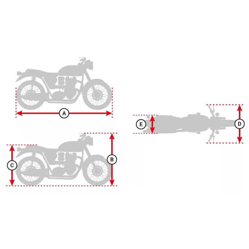 Plachta na motocykel Oxford Aquatex 2016 - čierno/strieborná