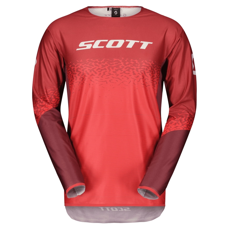 Motokrosový dres Scott PODIUM PRE červeno-sivý