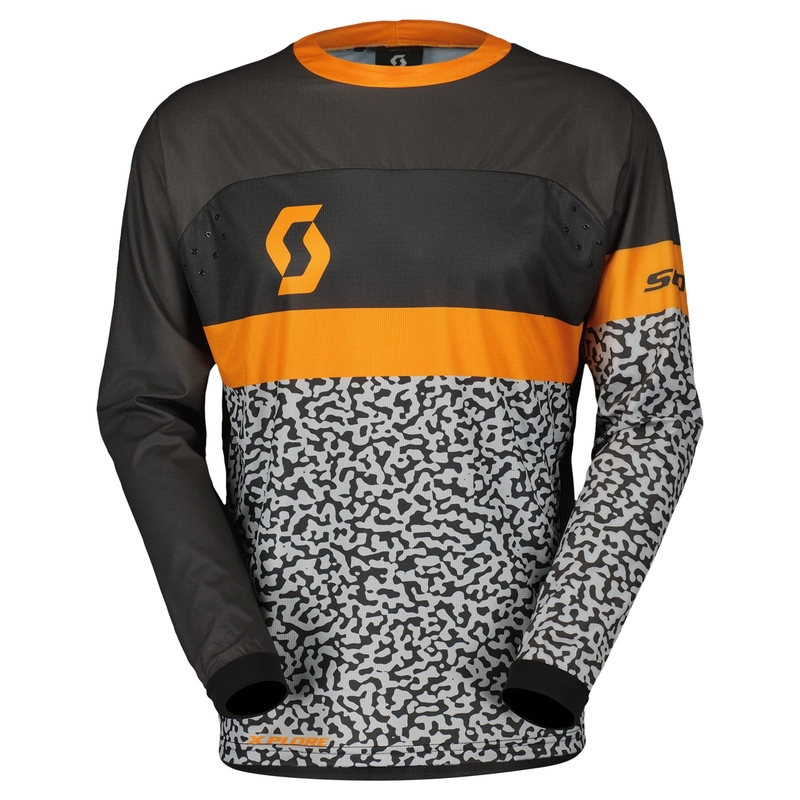 Motokrosový dres Scott X-PLORE SWAP šedo-oranžový