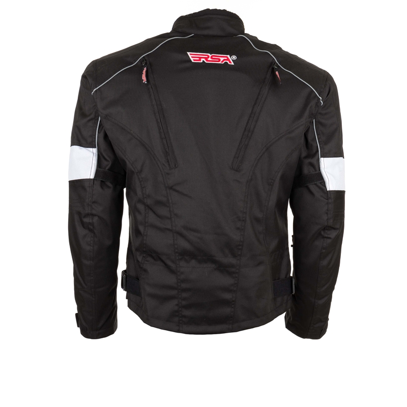 Bunda na moto RSA ST-01 čierno-biela výpredaj