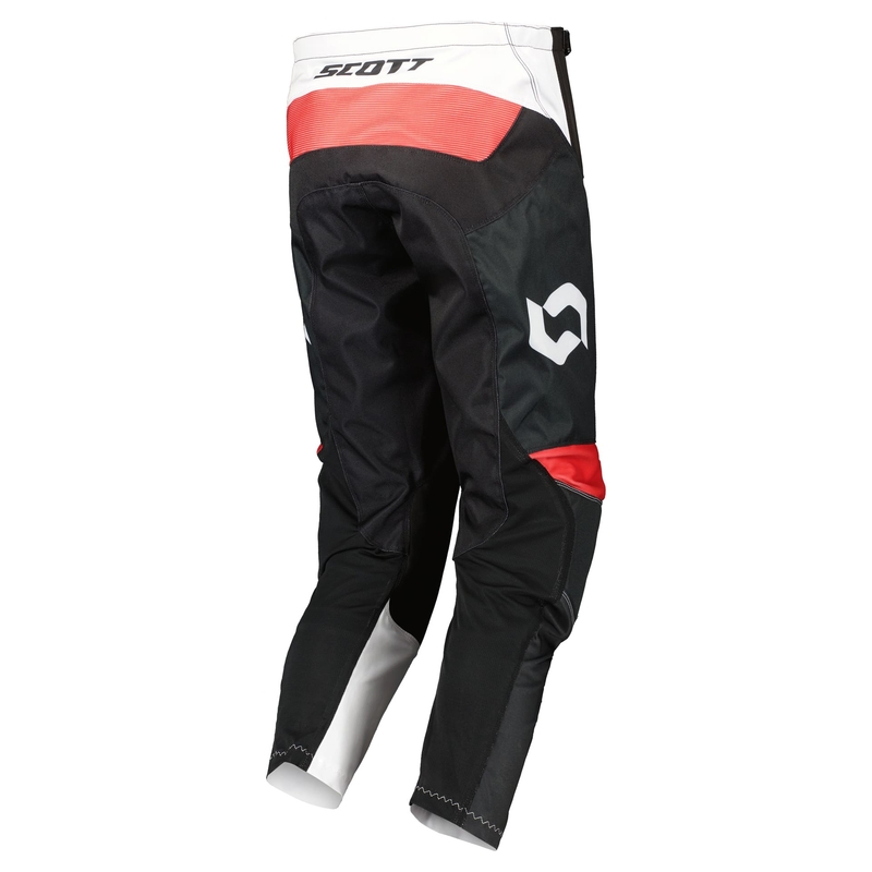 Motokrosové nohavice Scott EVO RACE bielo-červené