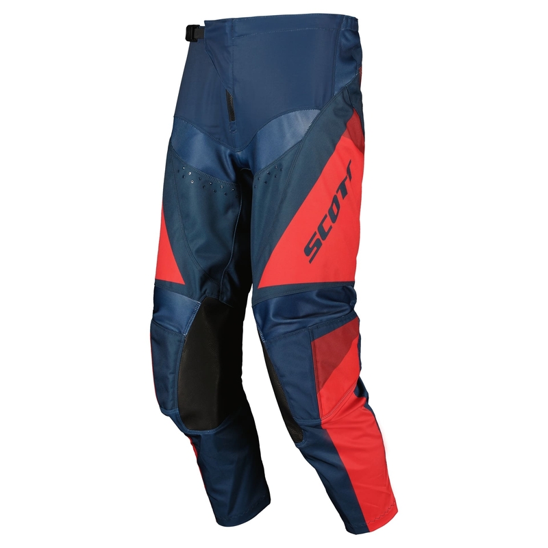 Motokrosové nohavice Scott EVO TRACK modro-neónovo červené