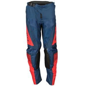 Detské motokrosové nohavice Scott EVO TRACK modro-neónovo červené