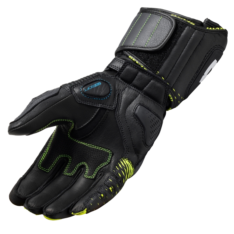 Rukavice na motocykel Revit Control čierno-fluorescenčno žlté