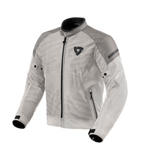 Bunda na motocykel Revit Torque 2 H2O strieborno-šedá