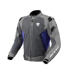 Bunda na motocykel Revit Control Air H2O šedo-modrá