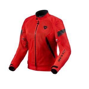 Dámska bunda na motocykel Revit Control Air H2O červeno-čierna