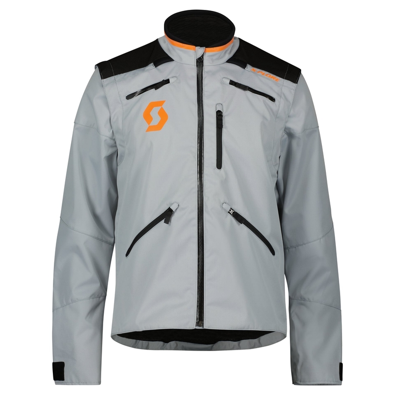 Bunda na motocykel Scott X-PLORE šedo-oranžová