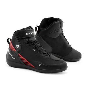 Topánky na motorku Revit G-Force 2 H2O čierno-fluo červené