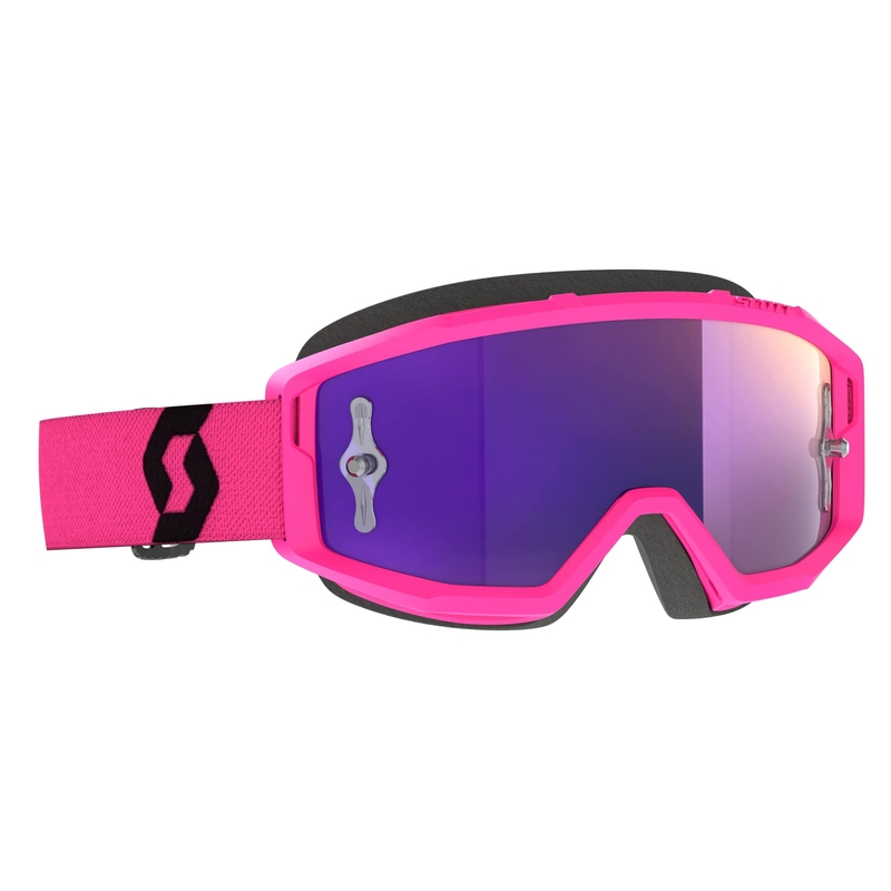 Motokrosové okuliare Scott PRIMAL CHROME ružovo-čierno-fialové