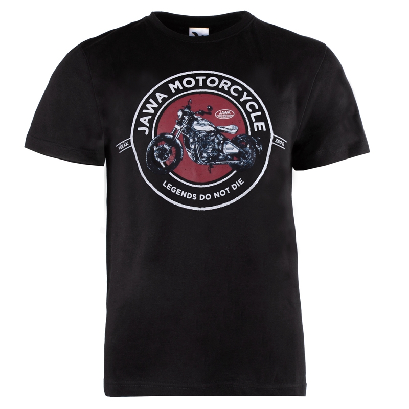 Tričko JAWA Motorcycle čierno-červené