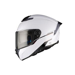 Vyklápacia helma na motorku MT ATOM 2 SV SOLID A0 biela lesklá