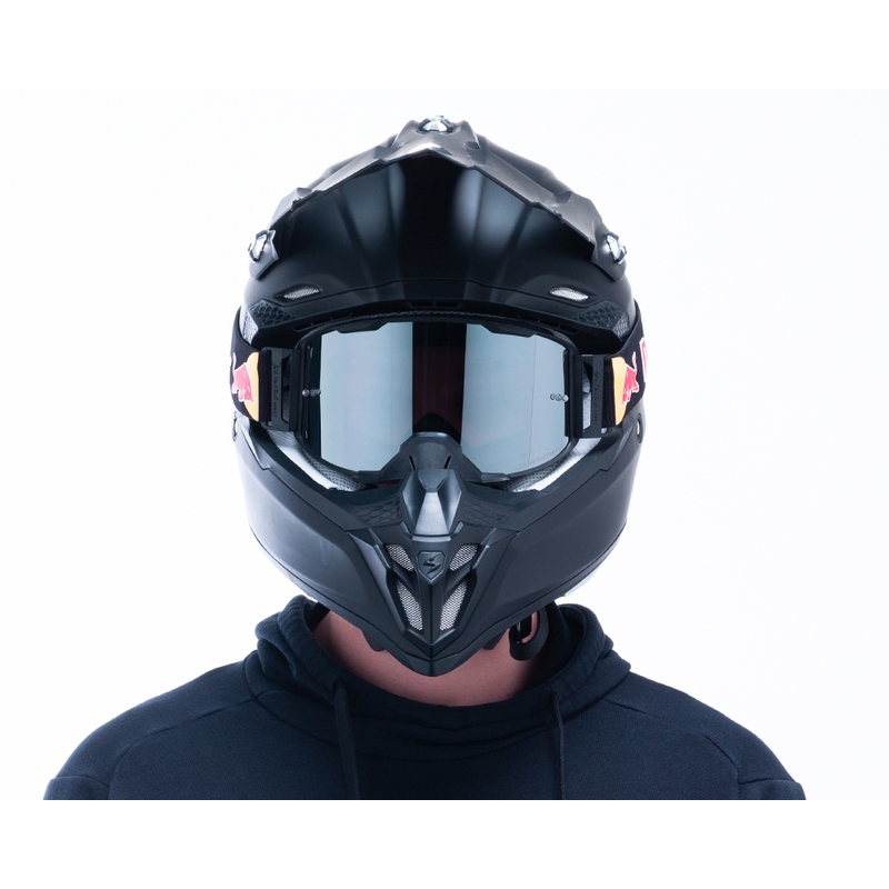 Motokrosové okuliare Red Bull Spect STRIVE S čierne s dymovým sklom