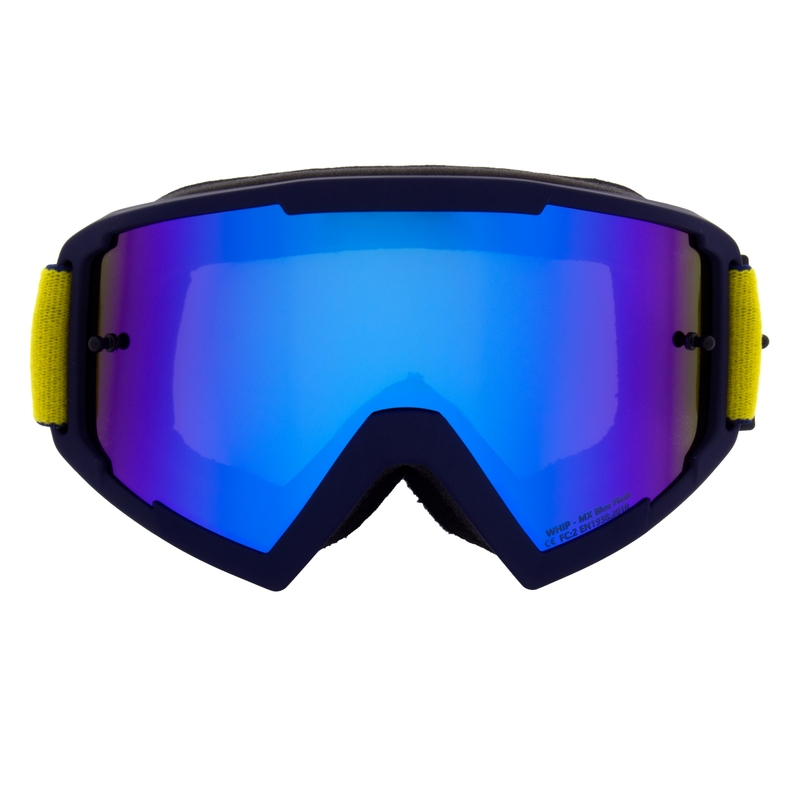 Motokrosové okuliare Red Bull Spect WHIP tmavo modré s modrým sklom