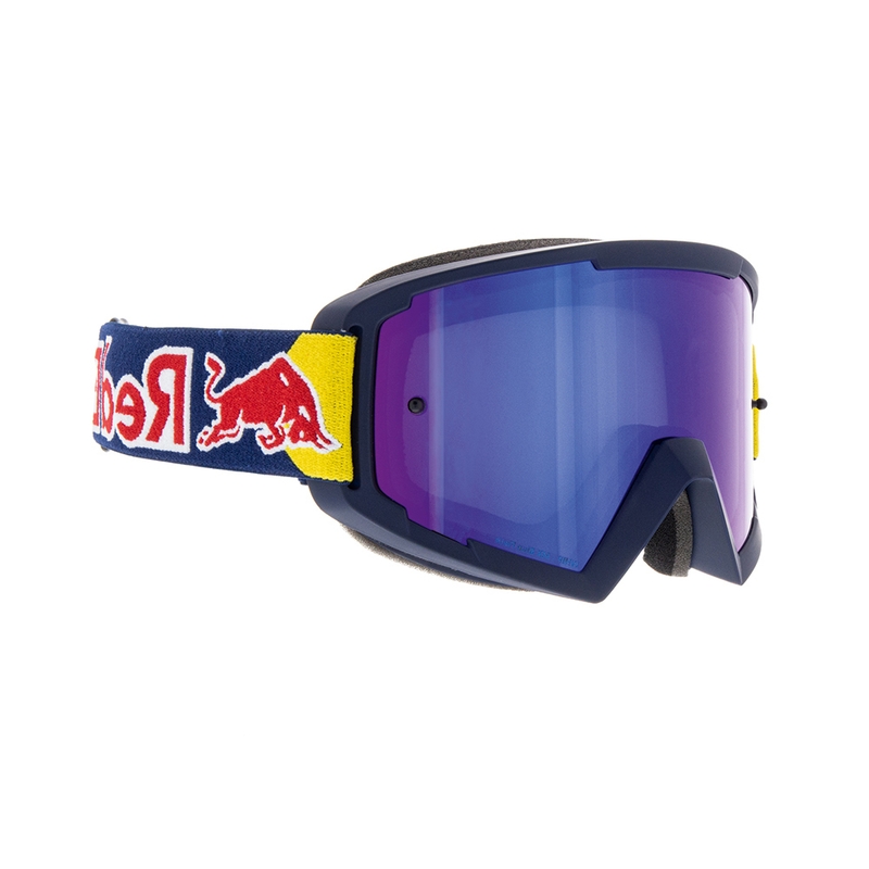 Motokrosové okuliare Red Bull Spect STRIVE S tmavo modré s modrým sklom