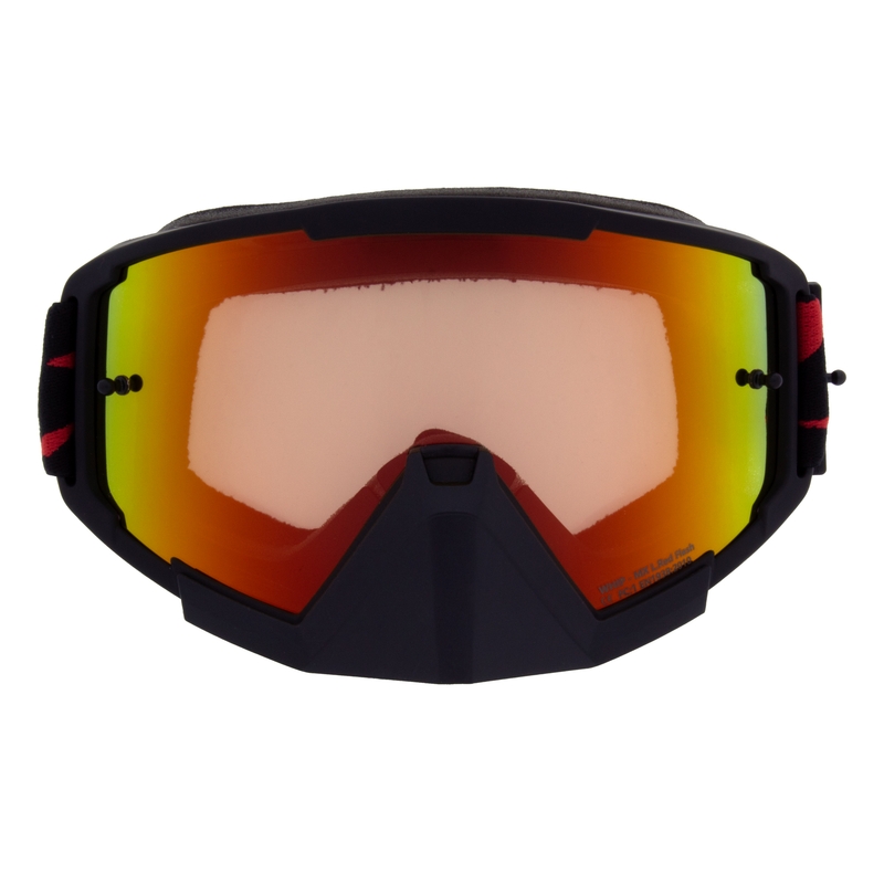 Motokrosové okuliare Red Bull Spect WHIP čierne s červeno-žltým sklom