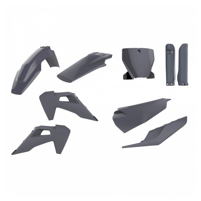Sada plastov POLISPORT enduro Nardo šedá