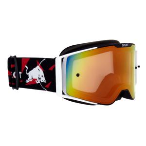Motokrosové okuliare Red Bull Spect TORP čierno-biele s červeným sklom