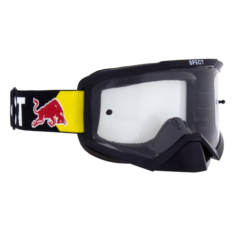 Motokrosové okuliare Red Bull Spect EVAN čierne s čírym sklom