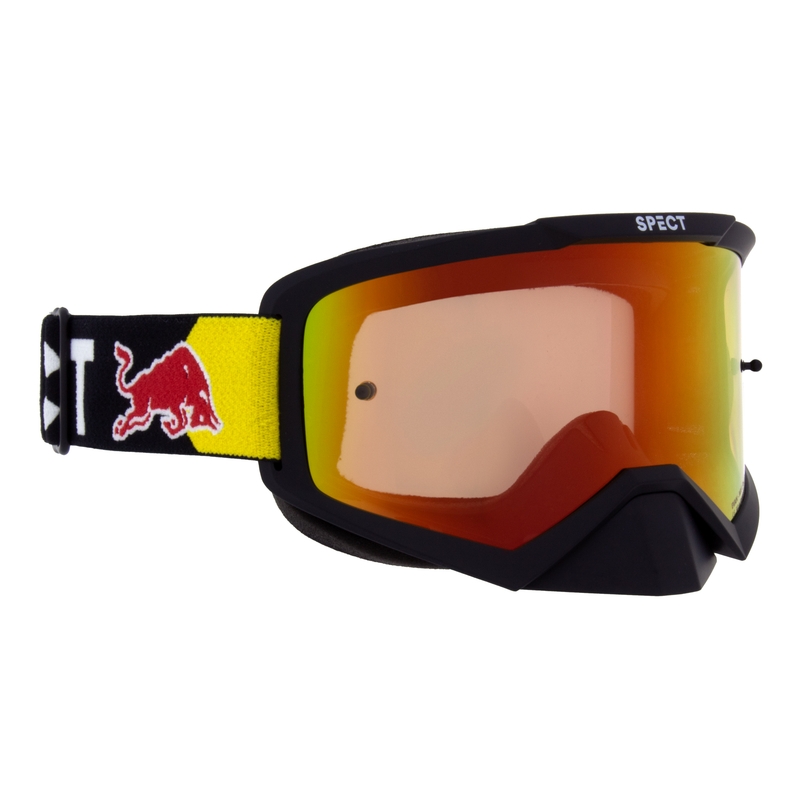 Motokrosové okuliare Red Bull Spect EVAN čierne s červeno-žltým sklom